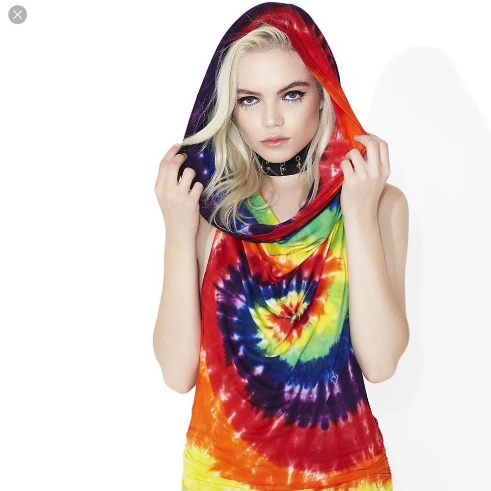 Dollskill TieDye hooded tank